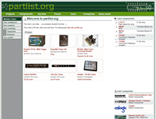 Tablet Screenshot of live.partlist.org